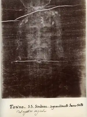 The 1898 Photo that Revealed the Shroud is a Negative Original First photo of Turin Shroud by Secondo Pia in 1898